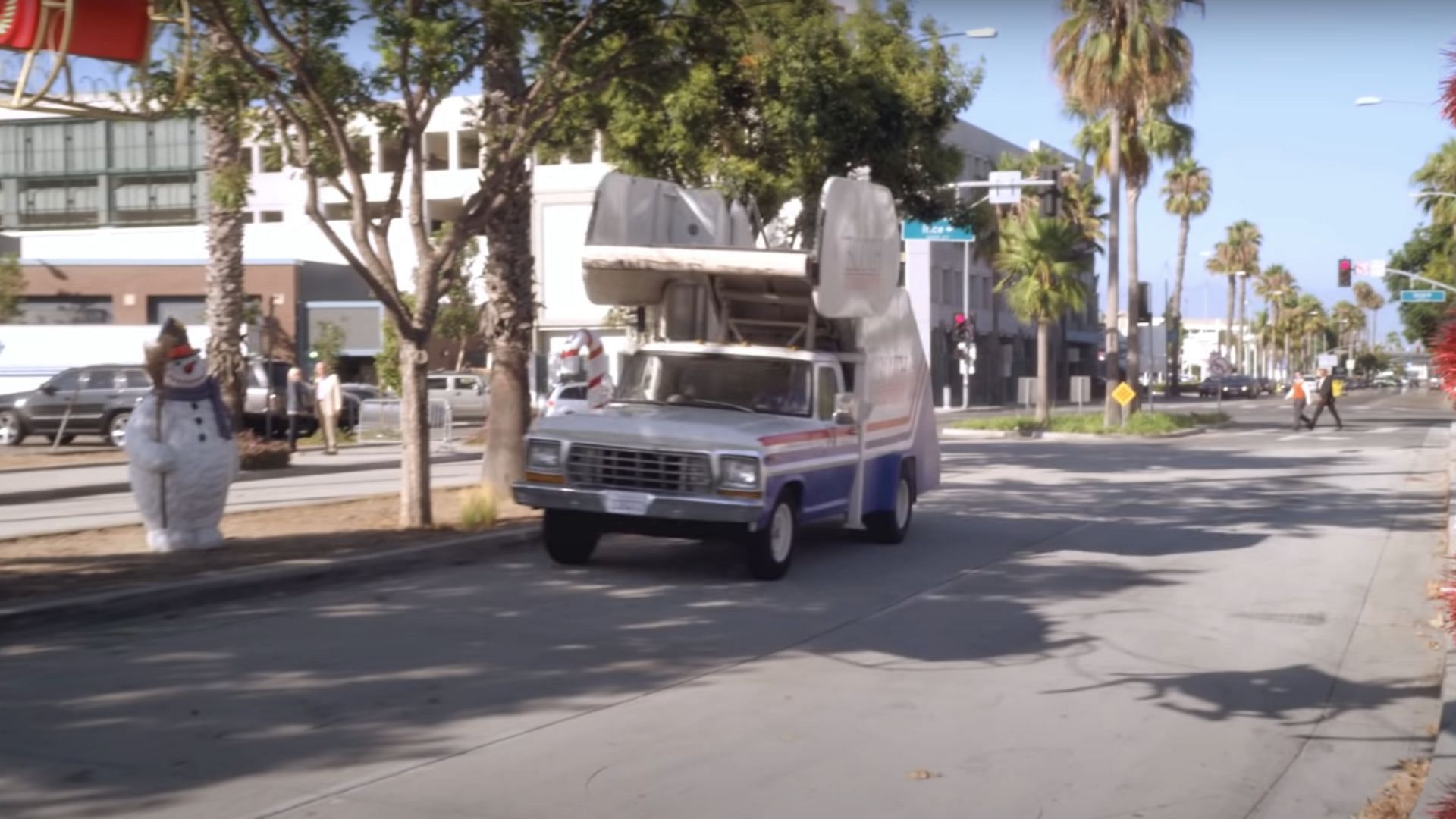 Many scenes were shot in and around Culver Studios in Culver City (Image via YouTube/Netflix)